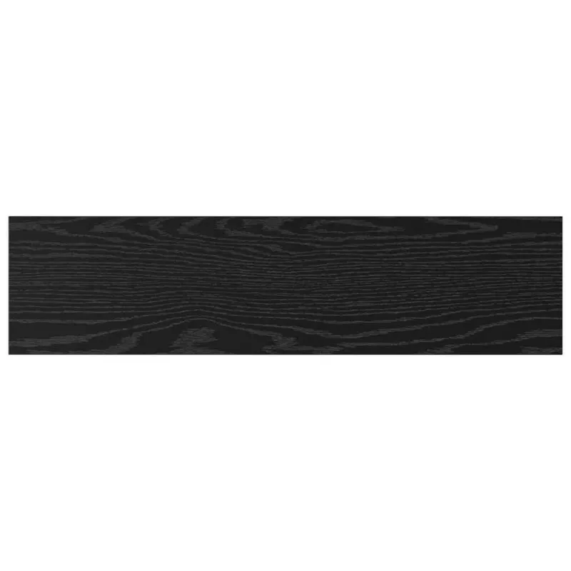 Knygų lentyna 4 pcs Juodas 80 x 20 x 1,5 cm Apdirbta mediena