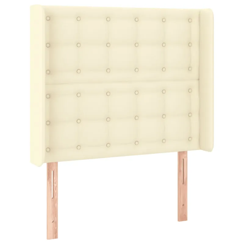 Galvūgalis su LED, kreminės spalvos, 93x16x118/128 cm