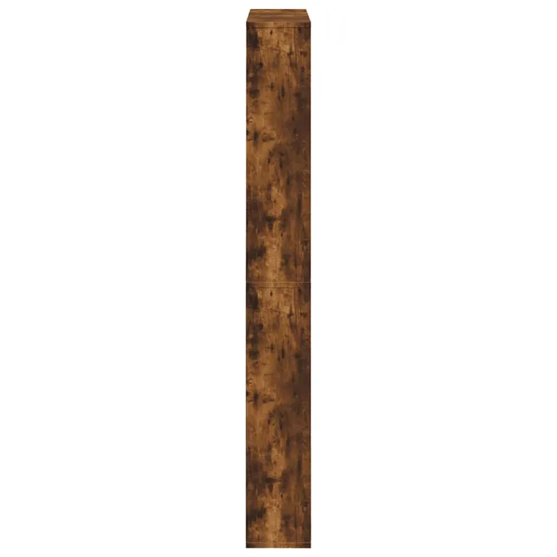 Batų spintelė su veidrodžiu, 4 aukštų, dūminė, 63x17x134cm