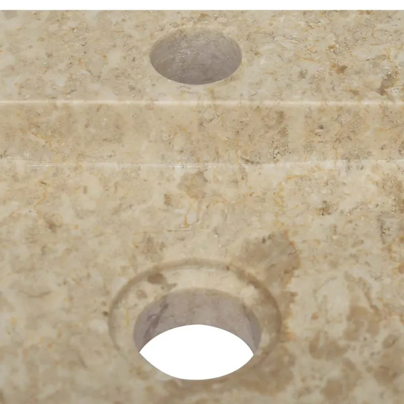 Sieninis praustuvas, kreminis, 38x24x6,5cm, marmuras