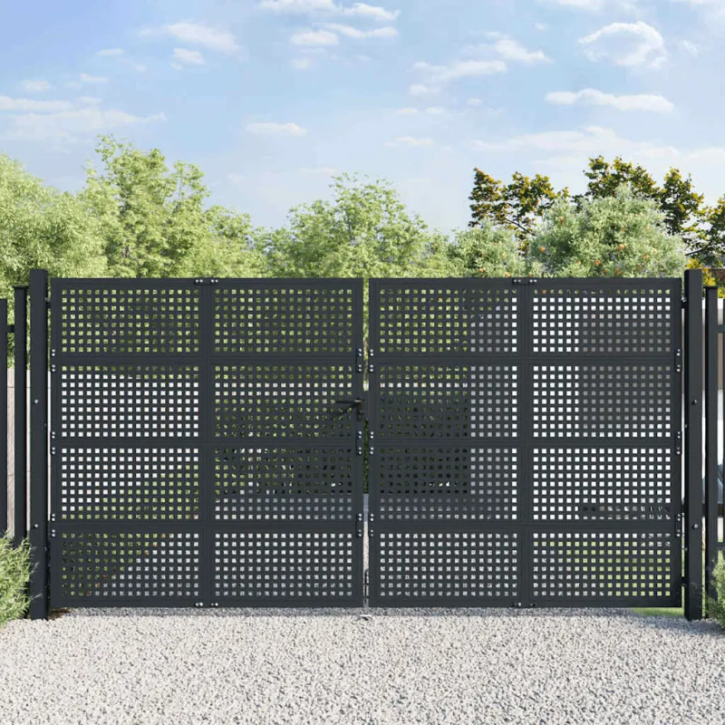 Sodo vartai, antracito spalvos, 400x175 cm, plienas