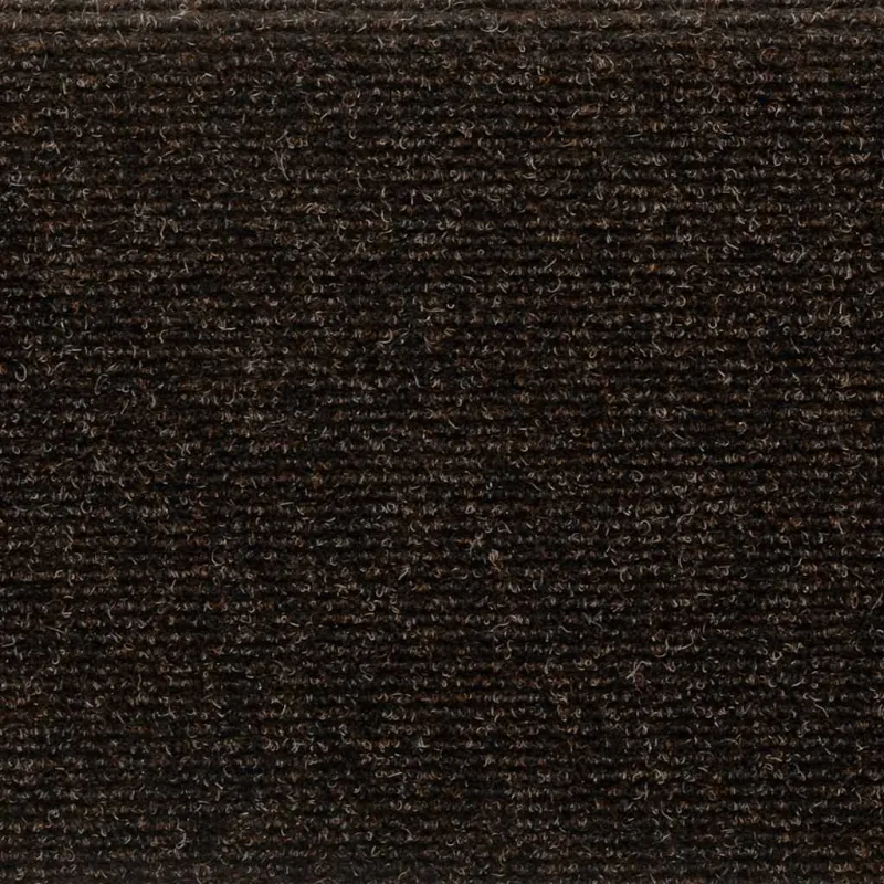 Laiptų kilimėliai, lipnūs, 15 vnt., 65x21x4 cm, tamsiai rudi, stačiakampiai kraštai