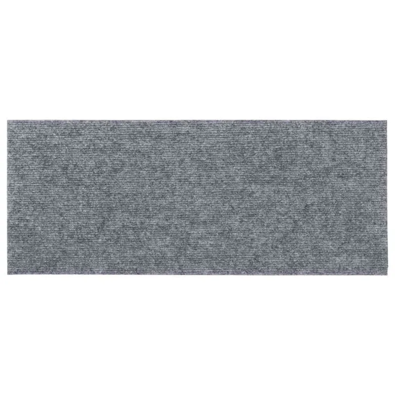 Laiptų kilimėliai, lipnūs, 30 vnt., 60x25 cm, šviesiai pilki, stačiakampiai