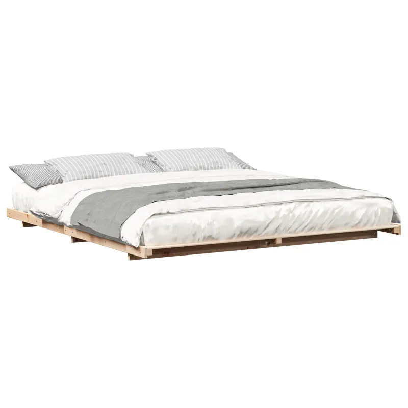 Lovos rėmas Ruda 200 x 210 cm Kietos pušies mediena