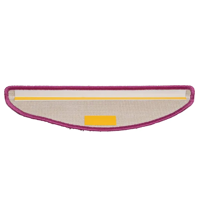 Laiptų kilimėliai, 15 vnt., 56x17x3 cm, violetiniai, pusapvaliai