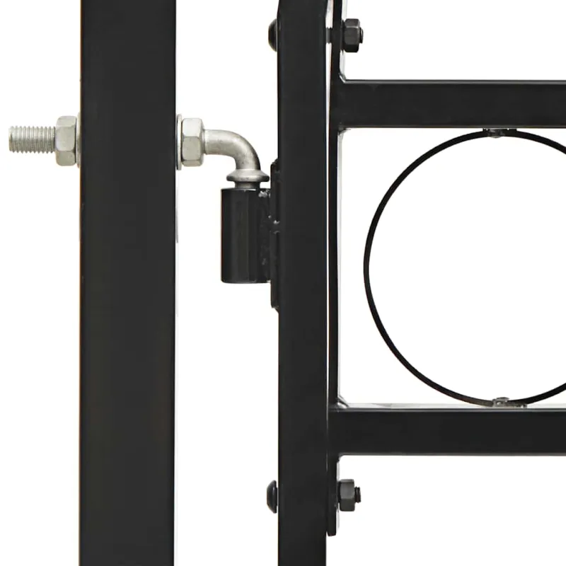 Tvoros vartai ASSEN, dvigubos durys su arkine viršumi, plienas, 300x125 cm