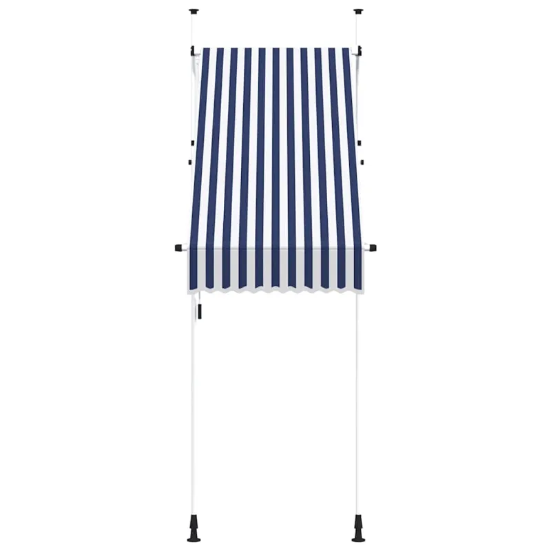 Rankiniu būdu ištraukiama markizė, mėlyni/balti dryžiai, 100cm
