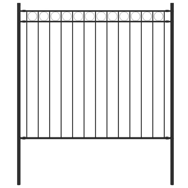 Sodo tvora ASSEN, plienas, 1,7x0,8 m, juoda