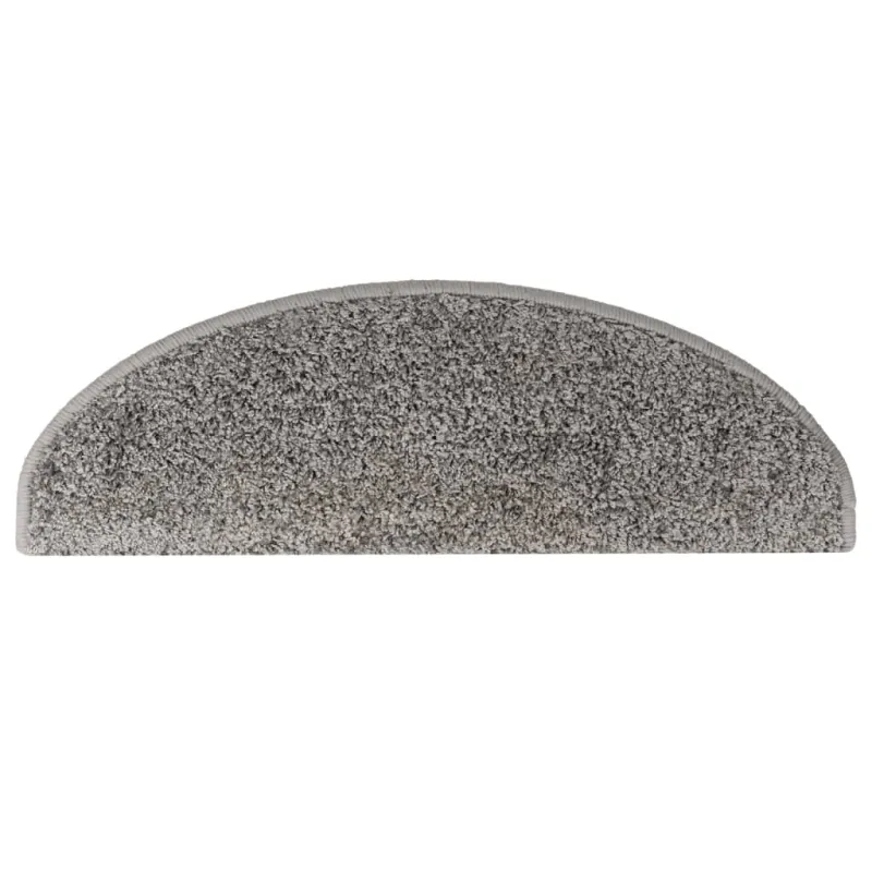 Laiptų kilimėliai, 10 vnt., pilki, 65x21x4 cm, dideli, pusapvaliai