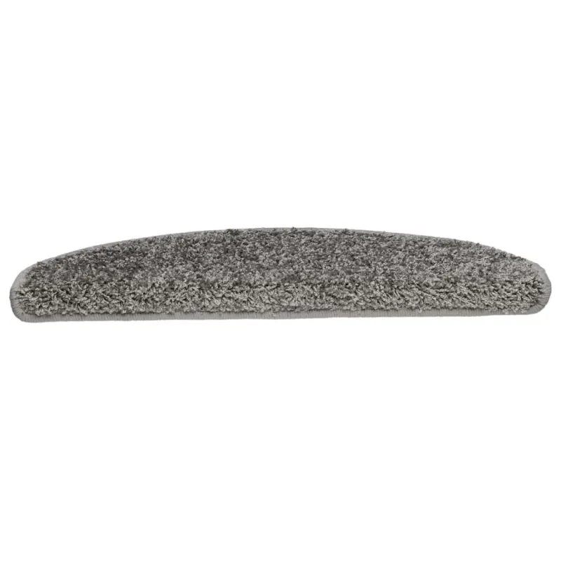 Laiptų kilimėliai, 10 vnt., pilki, 65x21x4 cm, dideli, pusapvaliai