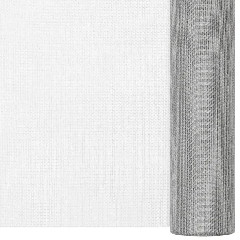 Tinklelis, sidabrinis, 112x500 cm, nerūdijantis plienas