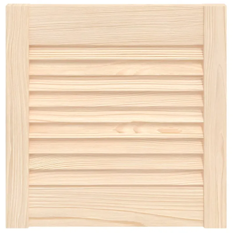 Spintelės durelės, 39,5x39,4cm, pušis, žaliuzių dizaino