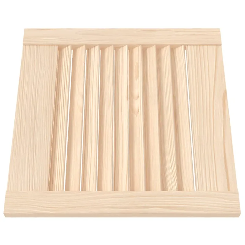 Spintelės durelės, 4vnt., 39,5x39,4cm, pušis, žaliuzių dizaino