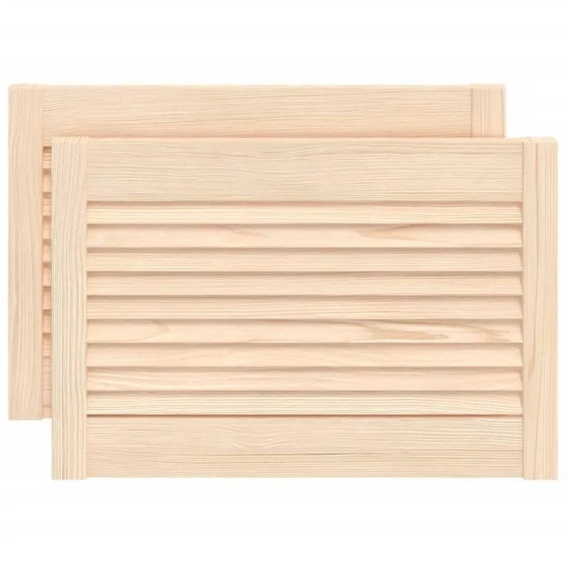 Spintelės durelės, 2vnt., 39,5x59,4cm, pušis, žaliuzių dizaino