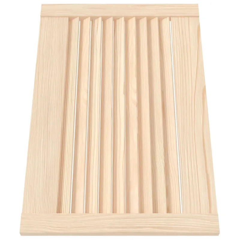 Spintelės durelės, 4vnt., 39,5x59,4cm, pušis, žaliuzių dizaino