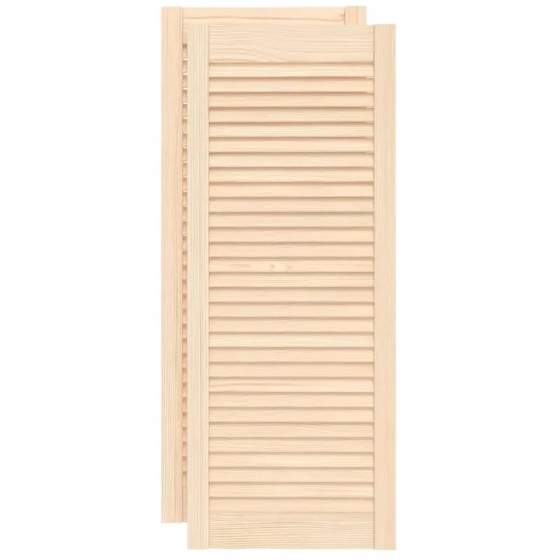 Spintelės durelės, 2vnt., 99,3x39,4cm, pušis, žaliuzių dizaino