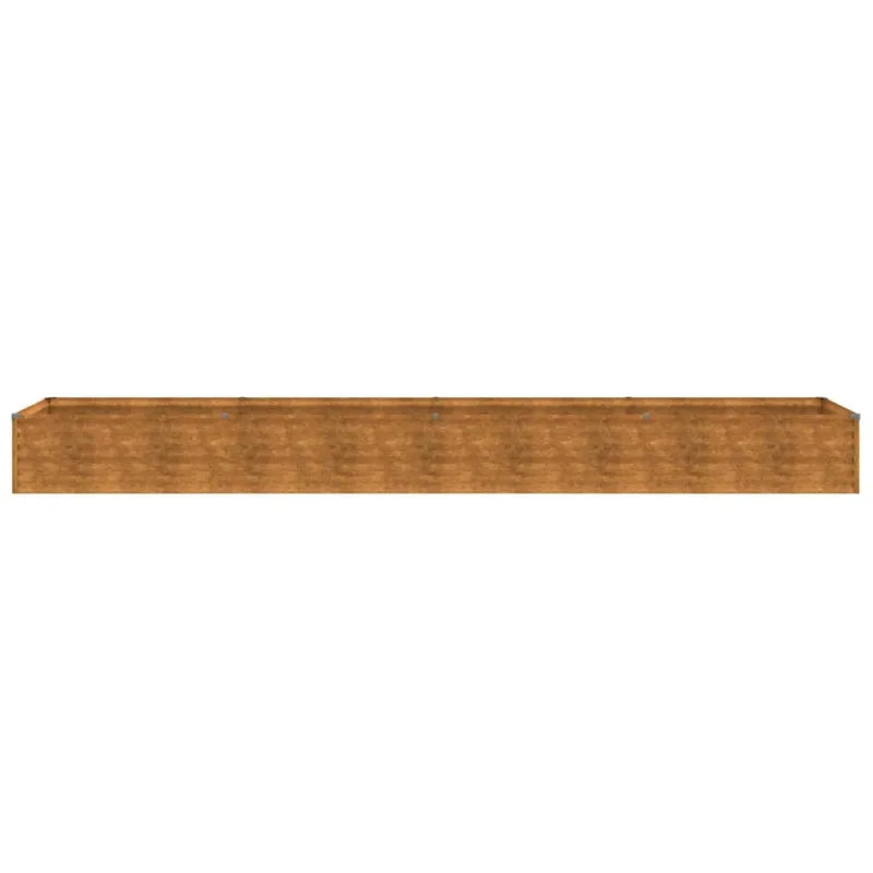 Pakeltas sodo lysvė, 386x50x36 cm, Corten plienas