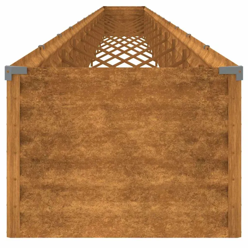 Aukštas sodo lovelis, 1152x50x36cm, Corten plienas