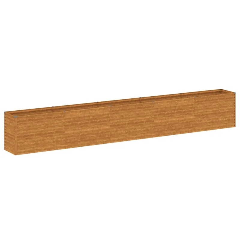 Pakeltas sodo lysvė, 482x50x69cm, Corten plienas