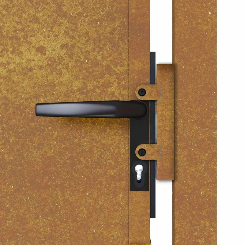 Sodo vartai, 100x125 cm, Corten plienas