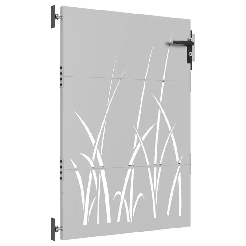Sodo vartai, 85x125 cm, Corten plienas, žolės raštas