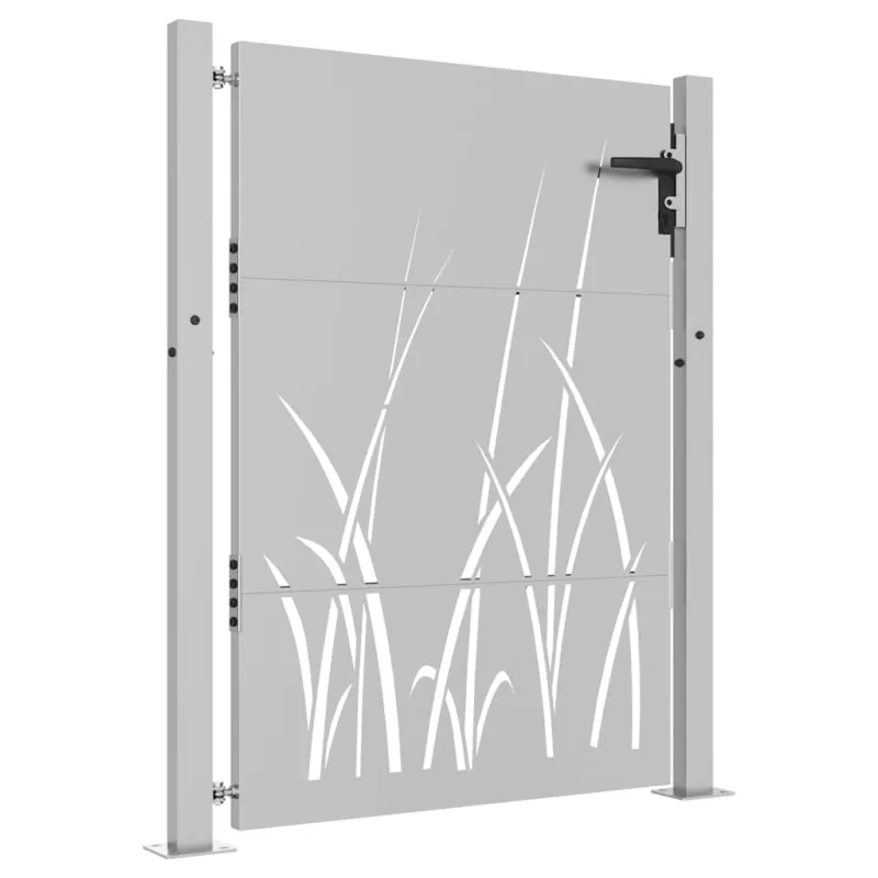 Sodo vartai, 100x150 cm, Corten plienas, žolės raštas