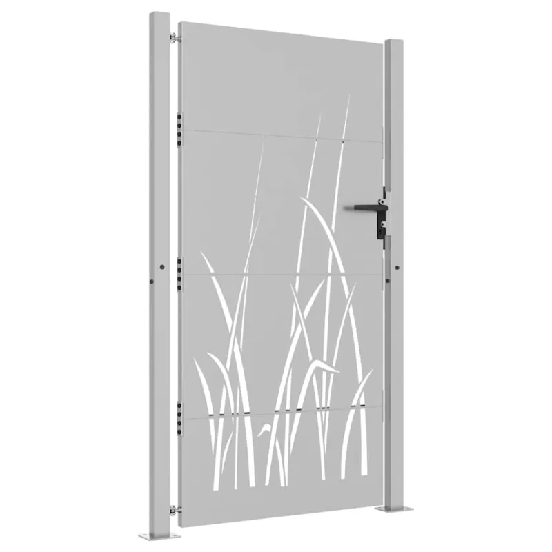 Sodo vartai, 100x175 cm, Corten plienas, žolės raštas