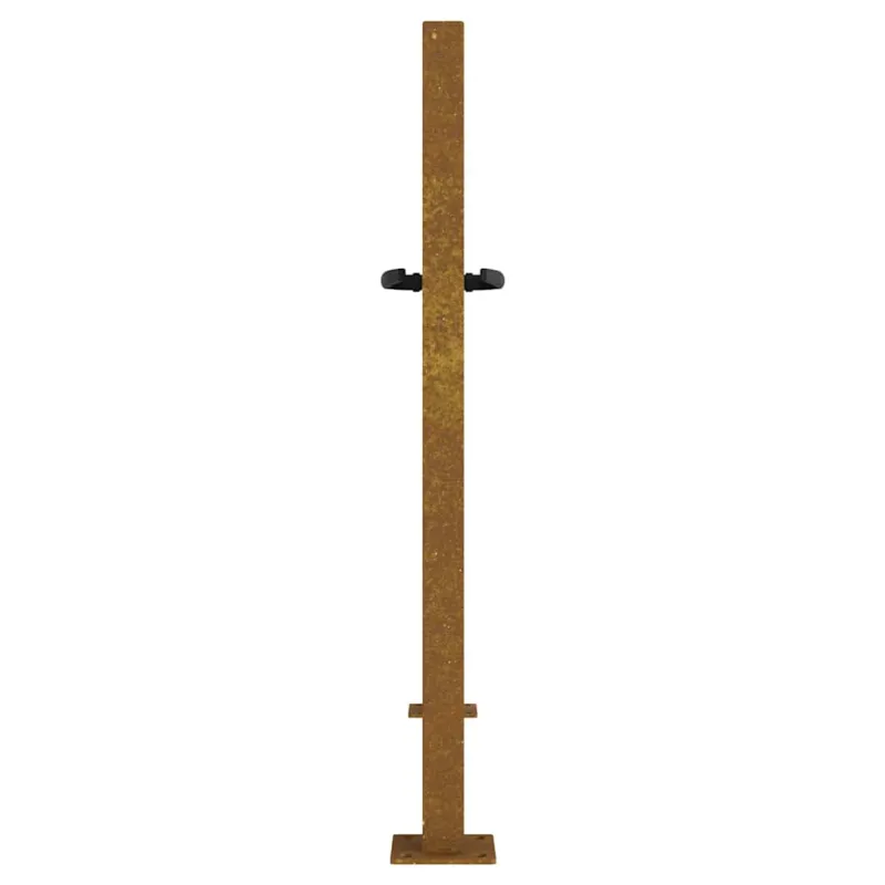 Sodo vartai, 100x75 cm, Corten plienas, bambuko dizainas