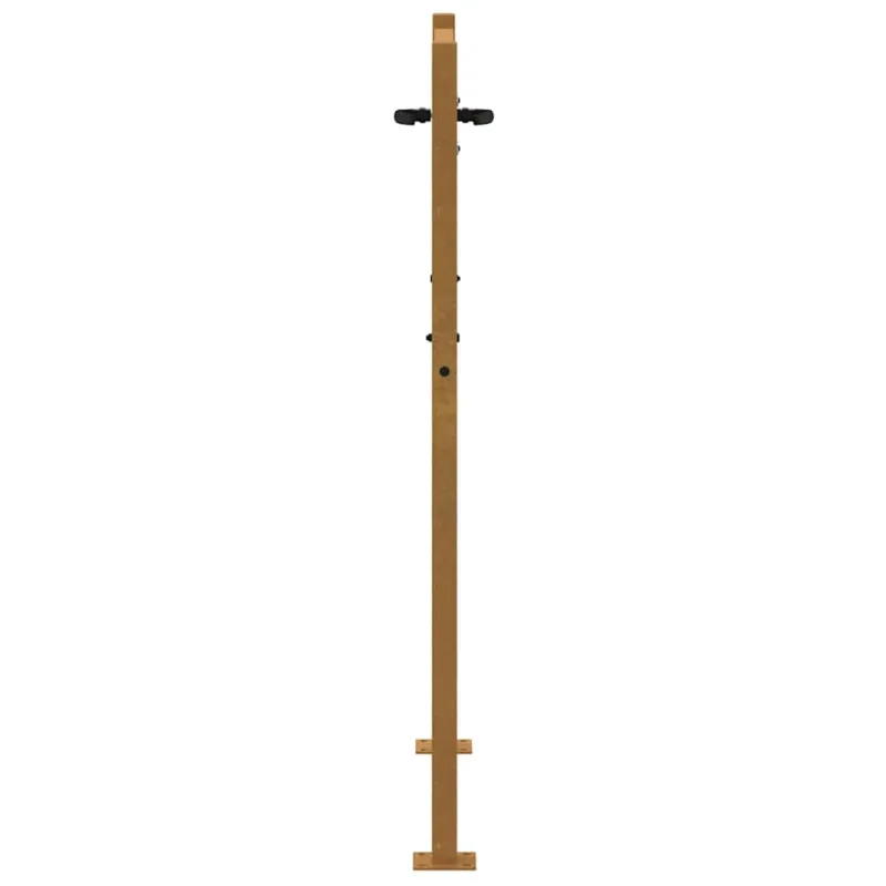 Sodo vartai, 100x125 cm, Corten plienas, kvadratinis dizainas