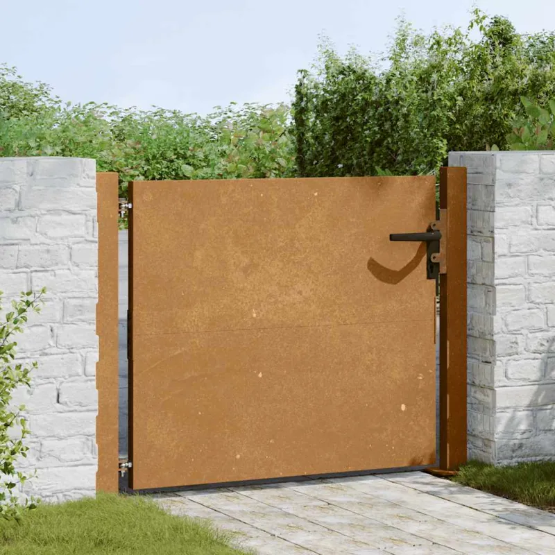 Sodo vartai, 100x100 cm, Corten plienas