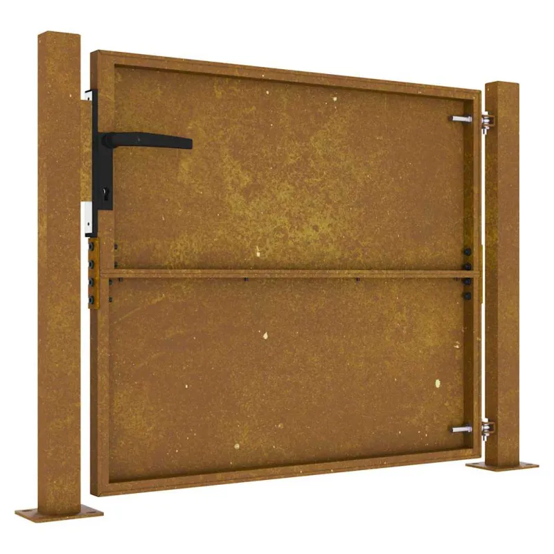 Sodo vartai, 100x100 cm, Corten plienas