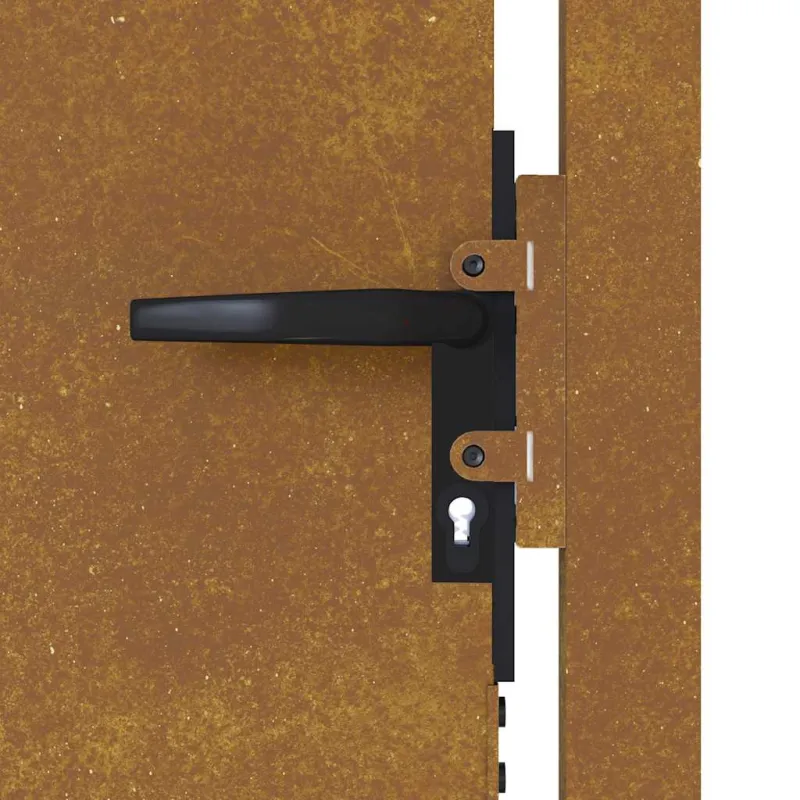 Sodo vartai, 100x100 cm, Corten plienas