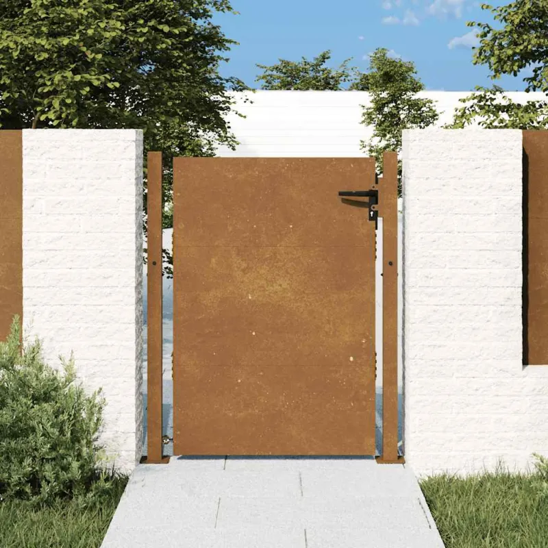 Sodo vartai, 100x125 cm, Corten plienas