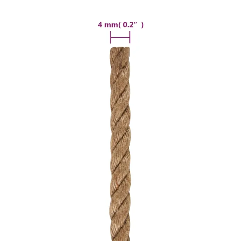 Džiuto virvė, 50m ilgio, 4mm storio