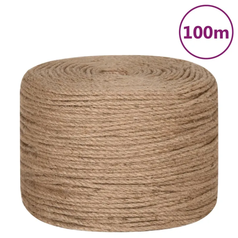 Džiuto virvė, 100m ilgio, 8mm storio