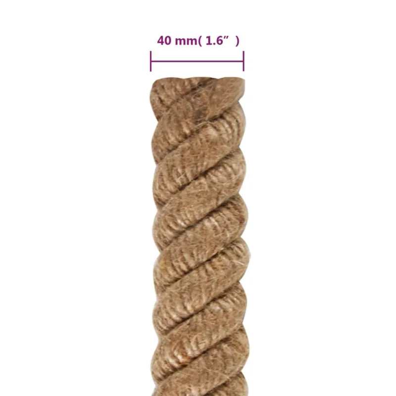 Džiuto virvė, 25 m ilgio, 40 mm storio