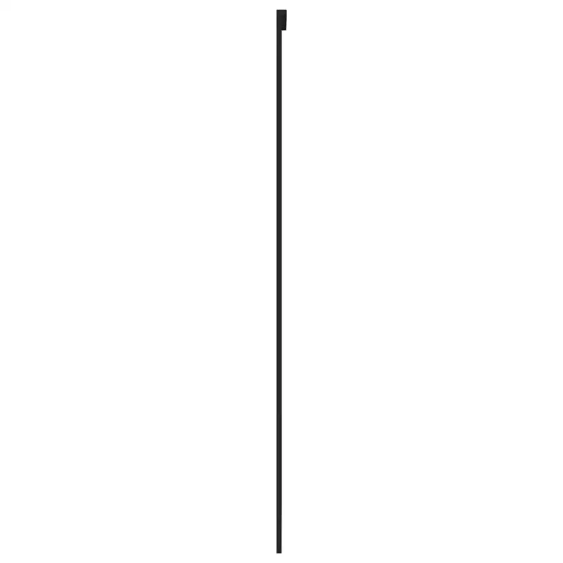 Stumdomos durys, juodos, 102,5x205cm, stiklas ir aliuminis