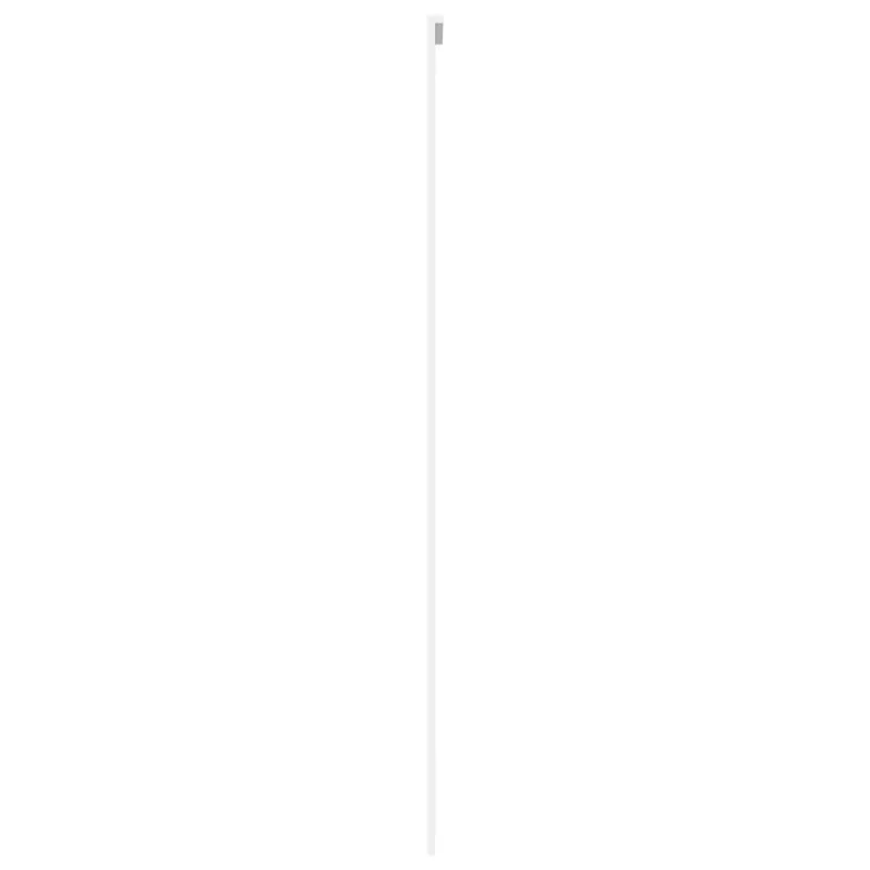 Stumdomos durys, baltos, 90x205cm, grūdintas stiklas/aliuminis