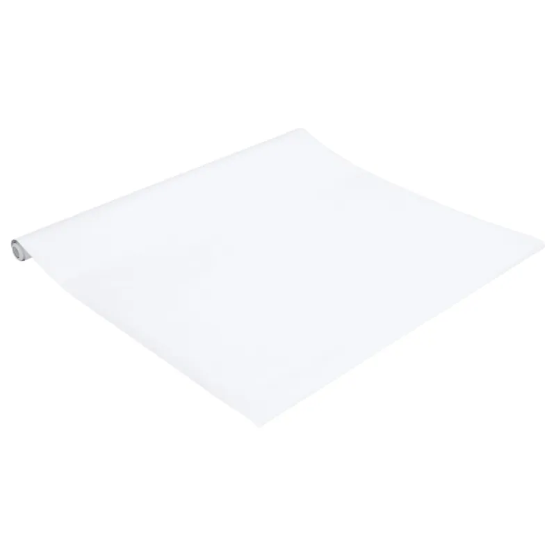 Baldų lipdukas, lipnus, matinės baltos spalvos, 90x500 cm, PVC