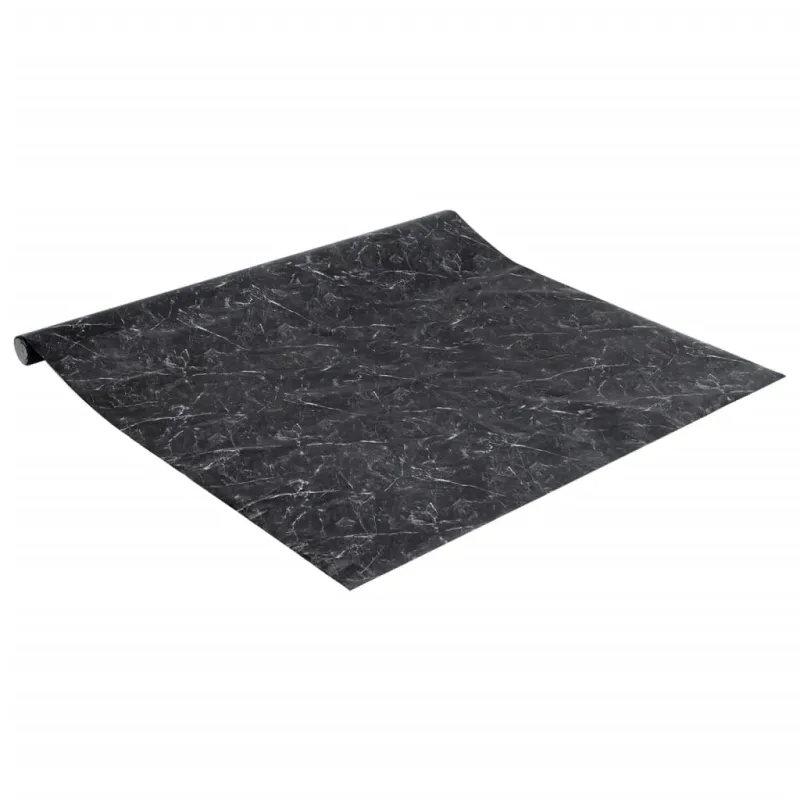 Baldų lipdukas, marmuro juodas, 90x500cm, PVC, lipnus