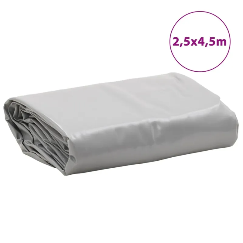Tentas, pilkos spalvos, 2,5x4,5m, 650g/m²