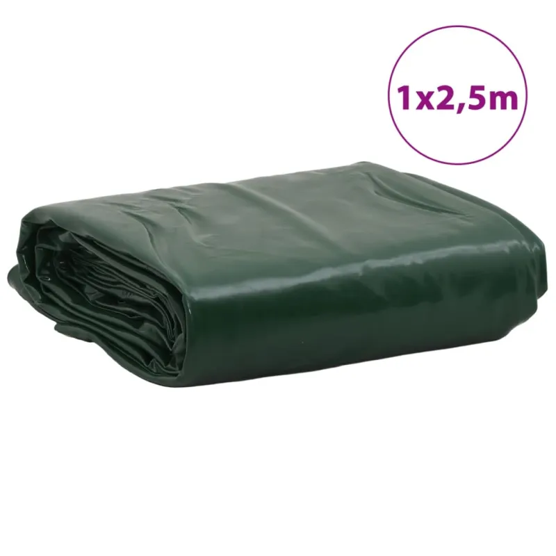 Tentas, žalios spalvos, 1x2,5m, 650g/m²