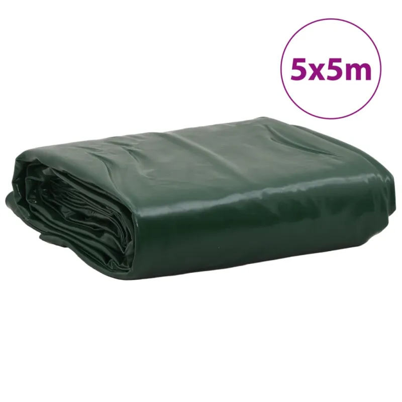 Tentas, žalios spalvos, 5x5m, 650g/m²