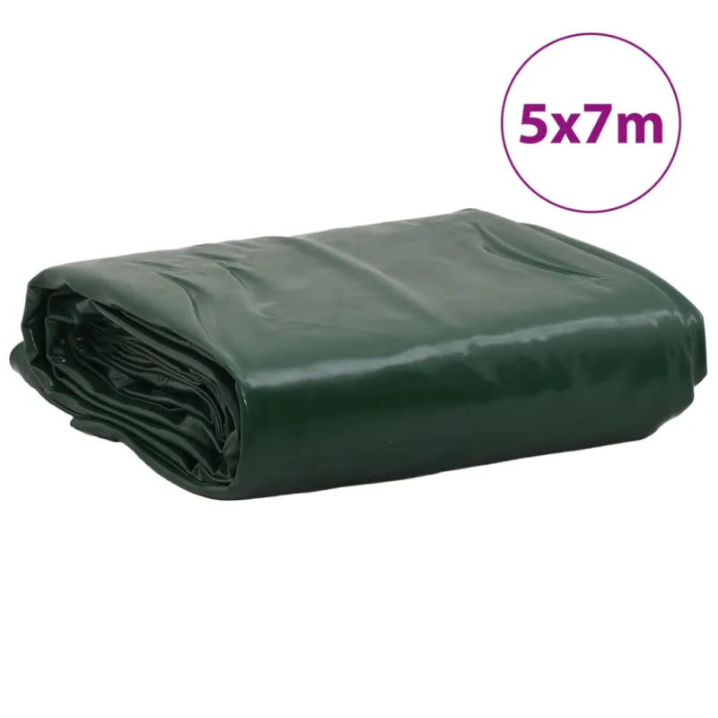 Tentas, žalios spalvos, 5x7m, 650g/m²