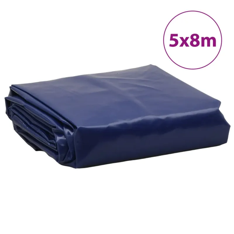 Tentas, mėlynos spalvos, 5x8m, 650g/m²