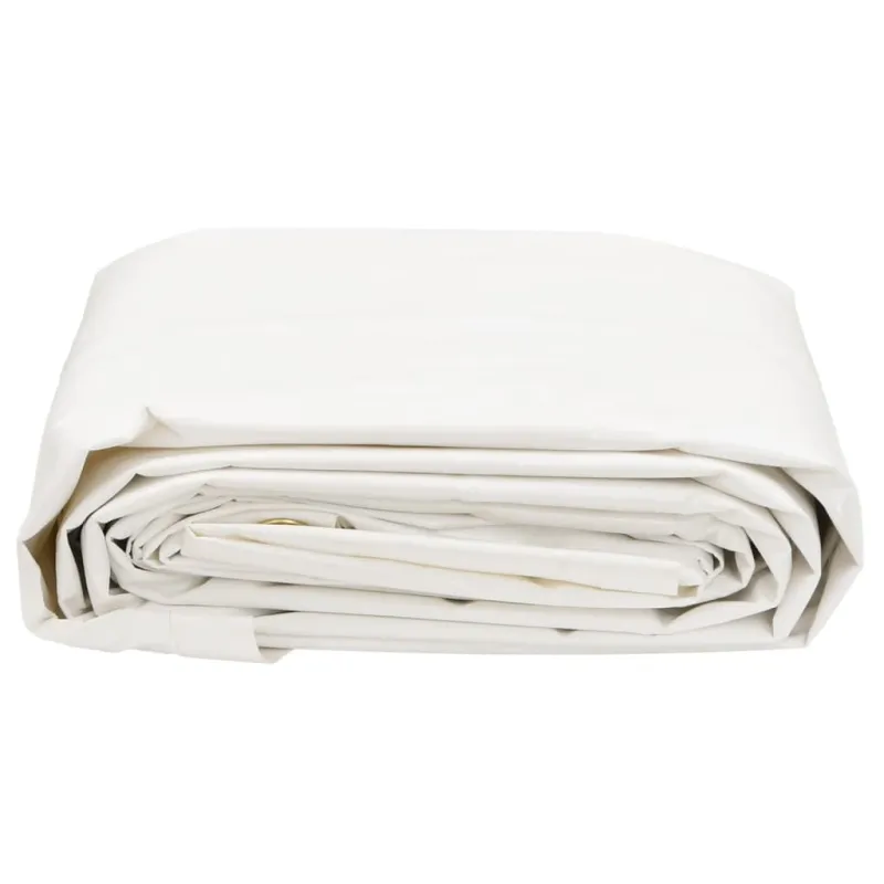 Tentas, baltos spalvos, 5x8m, 650g/m²