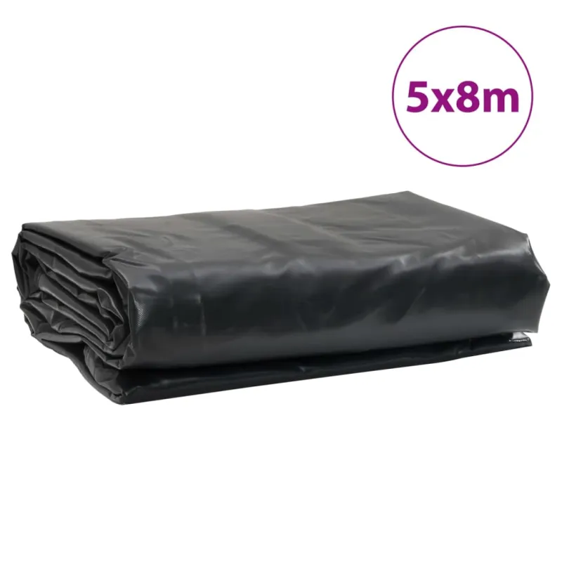 Tentas, juodos spalvos, 5x8m, 650g/m²