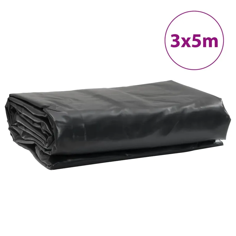 Tentas, antracito spalvos, 3x5m, 650g/m²