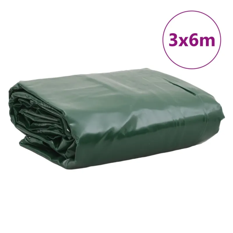 Tentas, žalios spalvos, 3x6m, 650g/m²