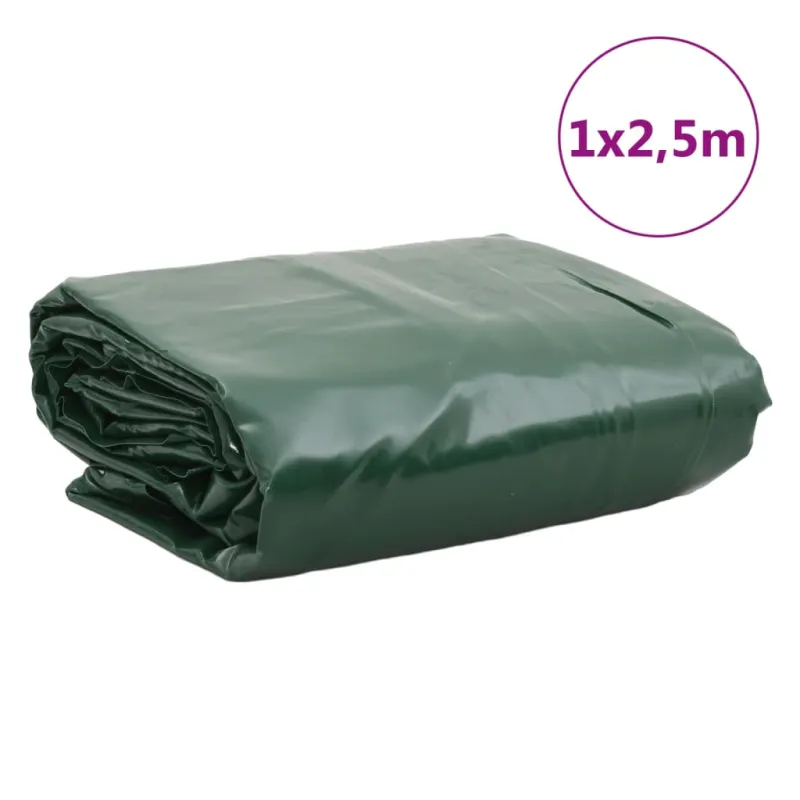 Tentas, žalios spalvos, 1x2,5m, 650g/m²